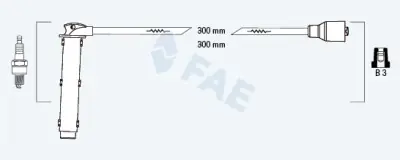 A Buen Precio Juego de cables de encendido FAE 85766 FAE 85766